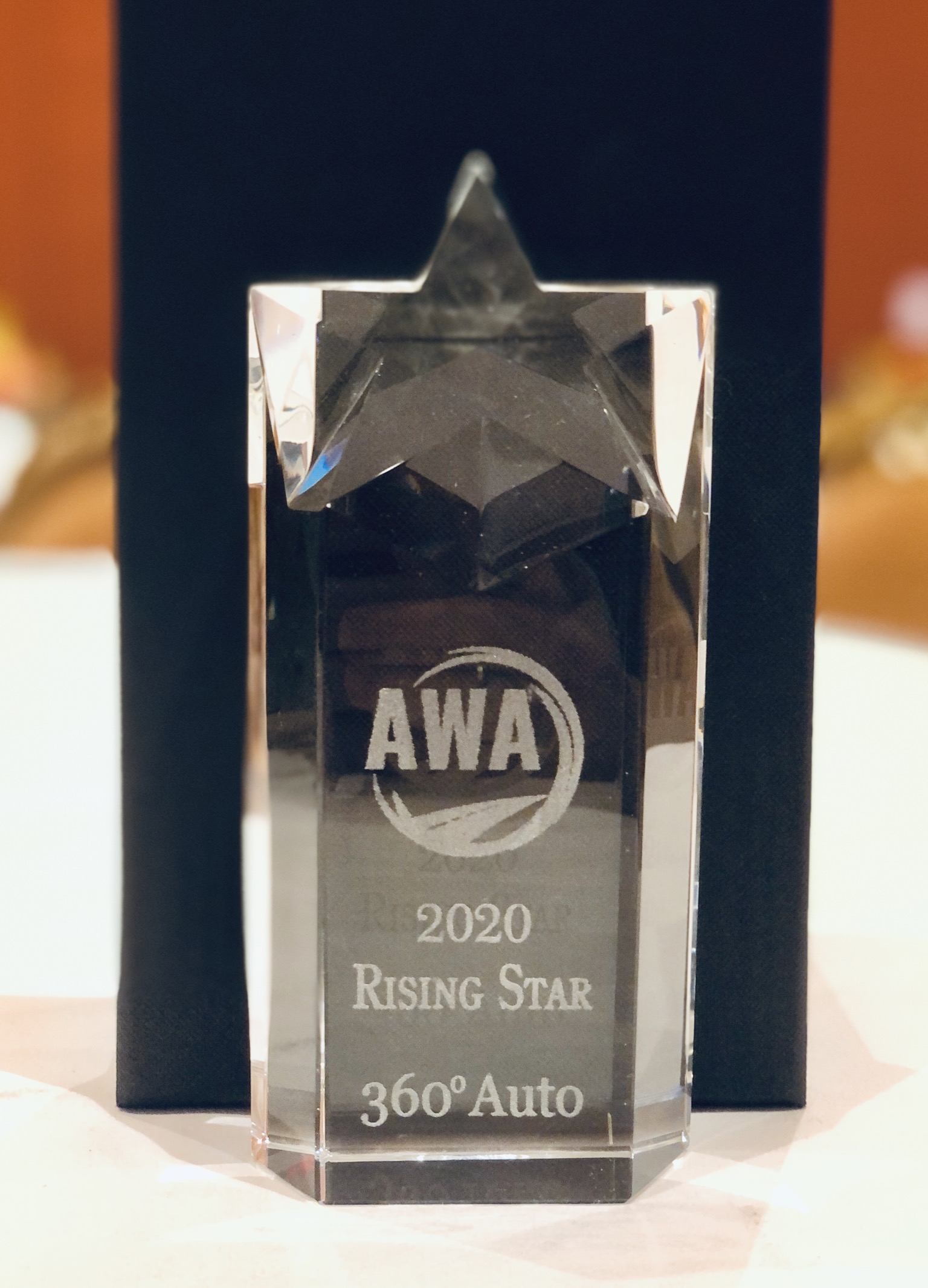 360 AUTO wins AWA Rising Star award for its new 360CXM™ technology at the 2020 NADA Expo in Las Vegas, Nevada